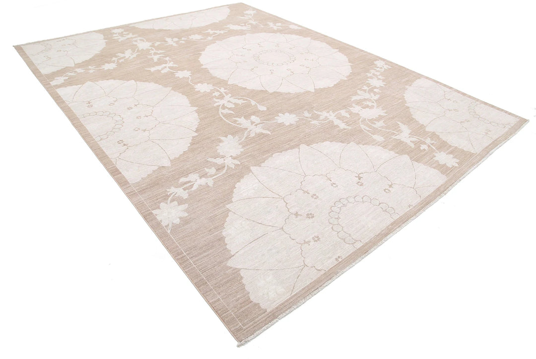 Afghan Serenity Rug 9' 0" x 11' 11" Hand-Knotted | No. AT88964