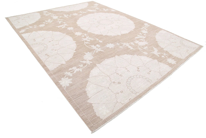 Afghan Serenity Rug 9' 0" x 11' 11" Hand-Knotted | No. AT88964