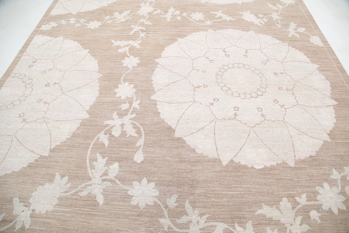 Afghan Serenity Rug 9' 0" x 11' 11" Hand-Knotted | No. AT88964