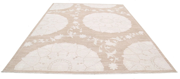 Afghan Serenity Rug 9' 0" x 11' 11" Hand-Knotted | No. AT88964