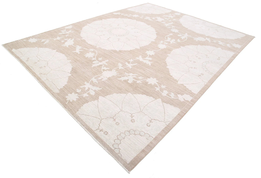 Afghan Serenity Rug 9' 0" x 11' 11" Hand-Knotted | No. AT88964