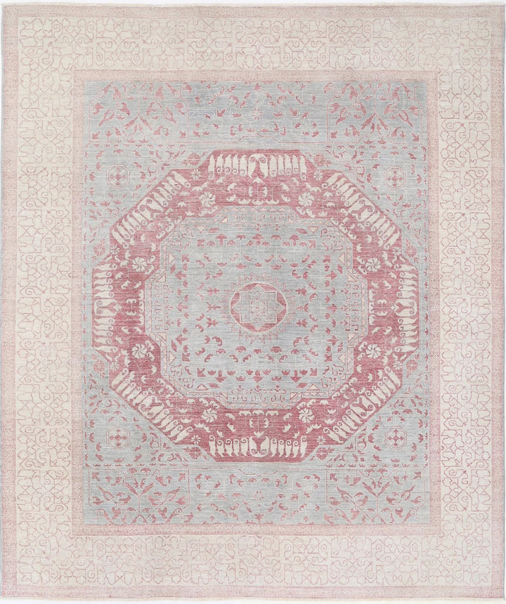 Afghan Mamluk Rug 7' 11" x 9' 4" Hand-Knotted | No. AT88992