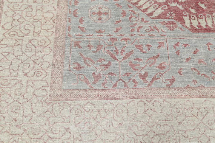 Afghan Mamluk Rug 7' 11" x 9' 4" Hand-Knotted | No. AT88992