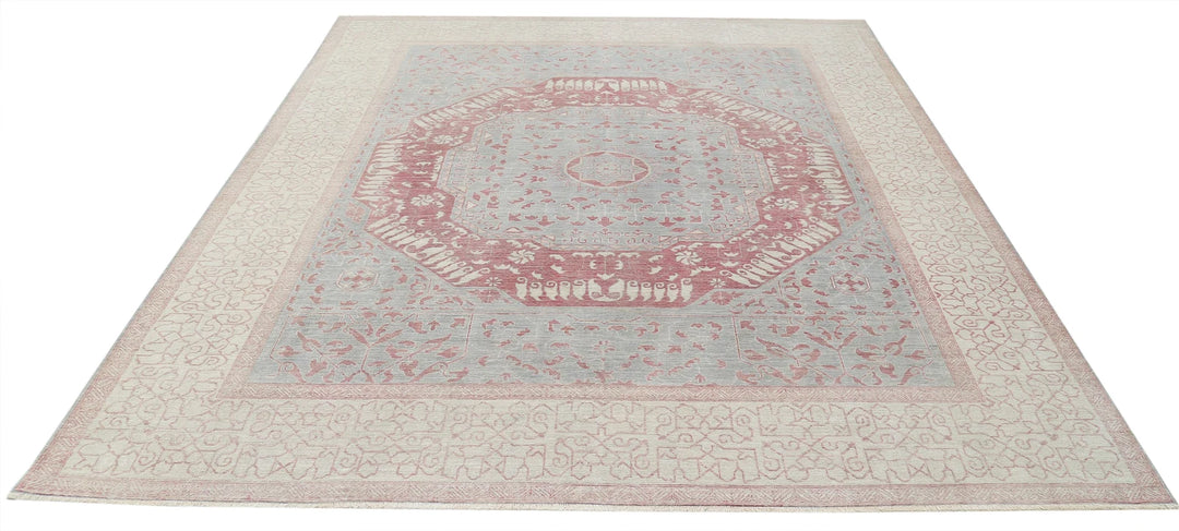 Afghan Mamluk Rug 7' 11" x 9' 4" Hand-Knotted | No. AT88992
