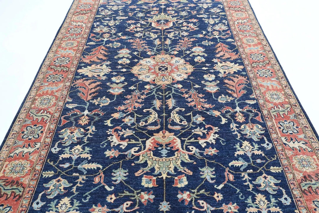 Afghan Ziegler Rug 6' 3" x 11' 6" Hand-Knotted | No. AT88996