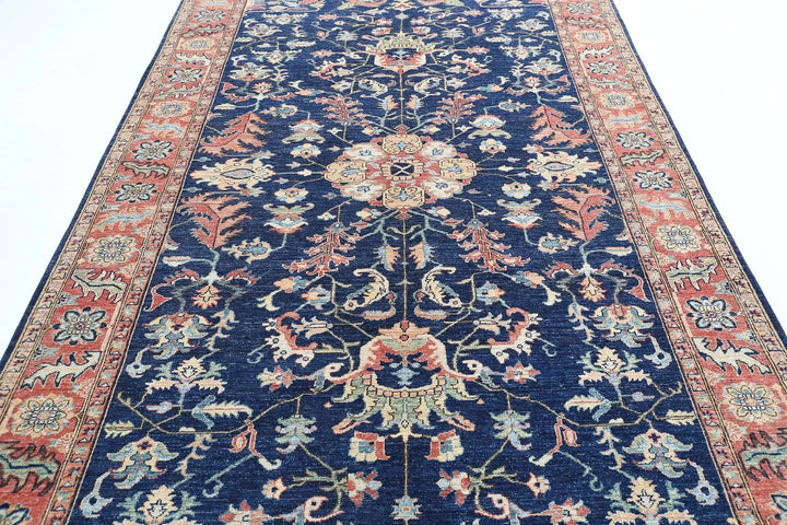 Afghan Ziegler Rug 6' 3" x 11' 6" Hand-Knotted | No. AT88996
