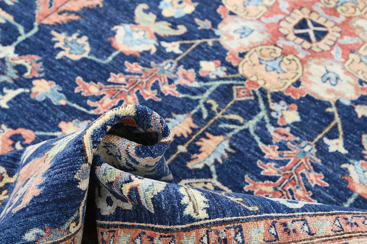 Afghan Ziegler Rug 6' 3" x 11' 6" Hand-Knotted | No. AT88996