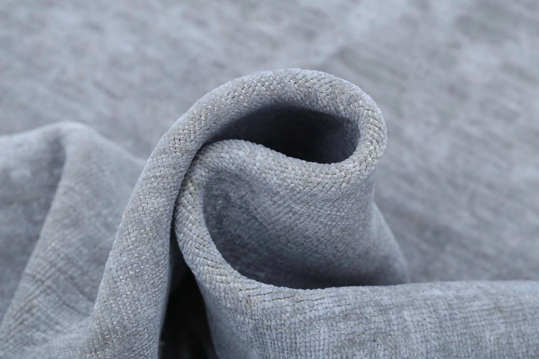 Grey Afghan Overdye Rug 4' 7" x 6' 1" Hand-Knotted | No. AT89056