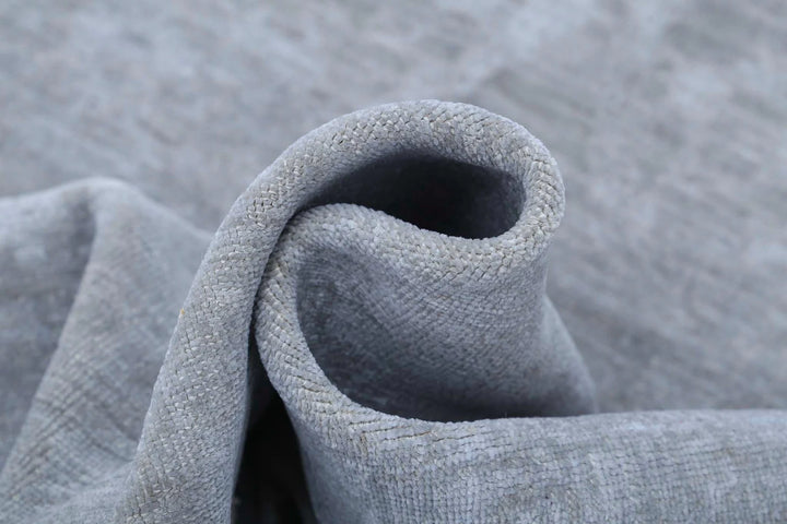 Grey Afghan Overdye Rug 4' 7" x 6' 1" Hand-Knotted | No. AT89056