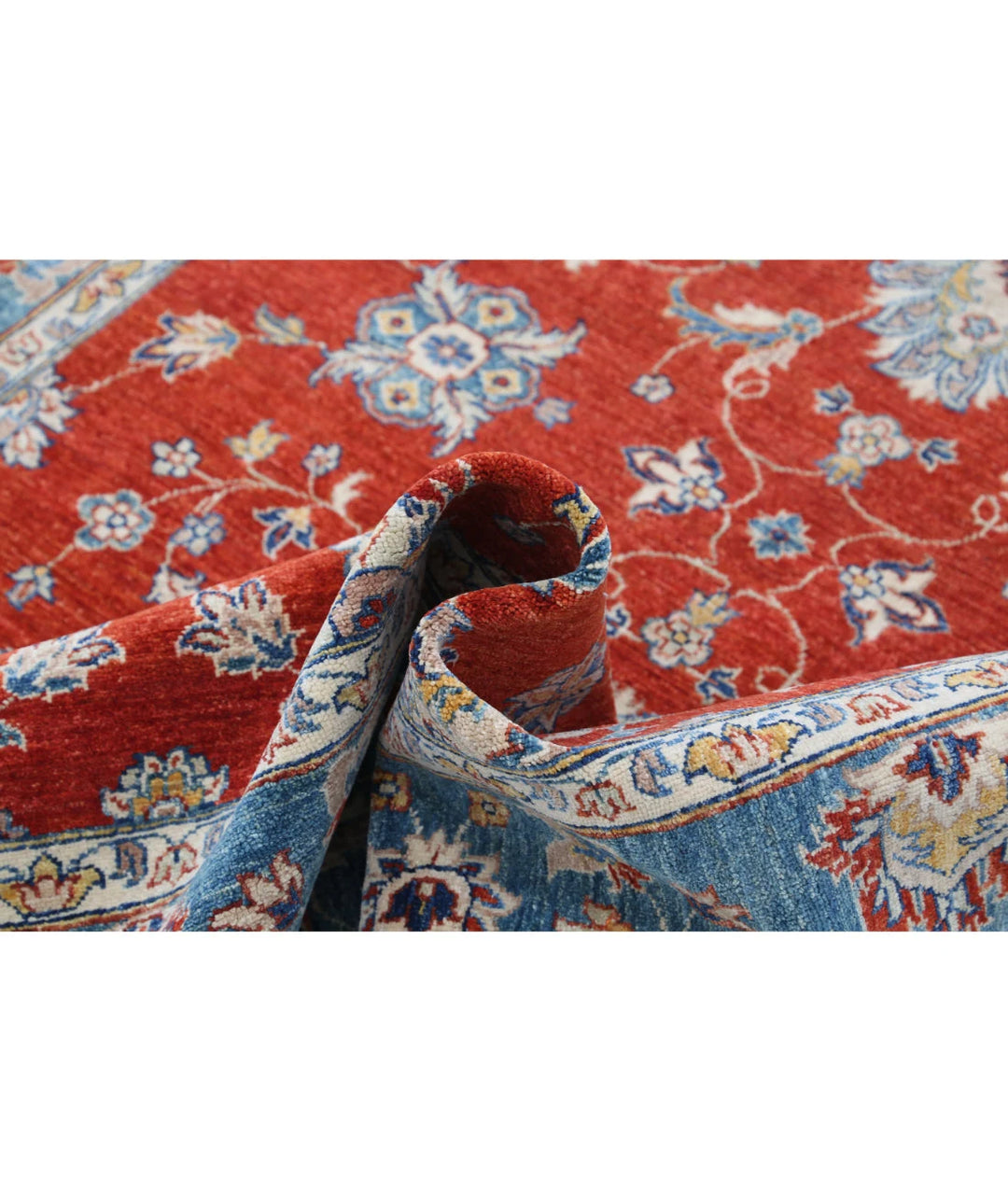 Afghan Ziegler Farhan Rug 5' 5" x 7' 10" Hand-Knotted | No. AT89206