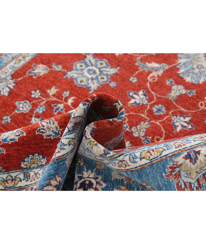 Afghan Ziegler Farhan Rug 5' 5" x 7' 10" Hand-Knotted | No. AT89206