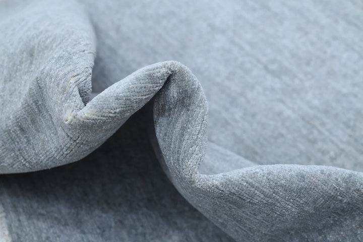 Grey Afghan Overdye Rug 3' 2" x 10' 7" Hand-Knotted | No. AT89246