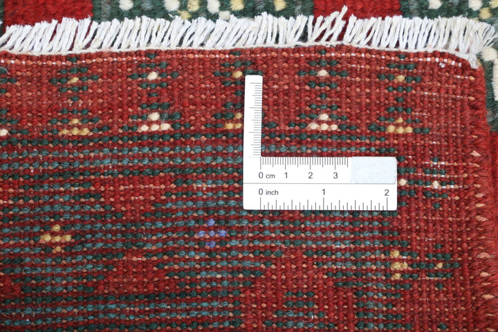 Afghan Revival Rug 5' 5" x 7' 8" Hand-Knotted | No. AT89307