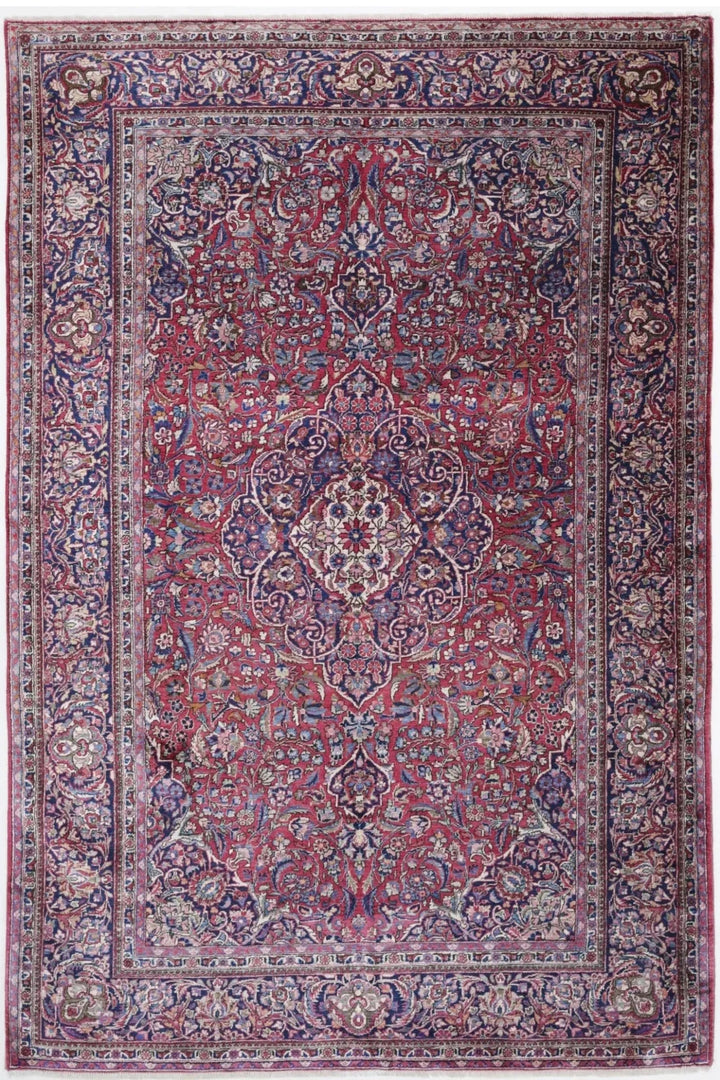 Persian Kashan Rug 4' 2" x 6' 6" Hand-Knotted | No. AT89335