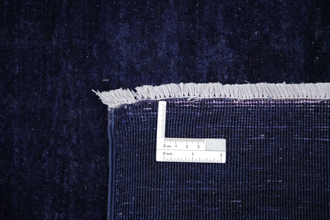 Purple Afghan Overdye Rug 8' 7" x 11' 1" Hand-Knotted | No. AT89517