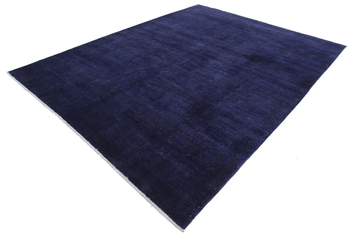 Purple Afghan Overdye Rug 8' 7" x 11' 1" Hand-Knotted | No. AT89517