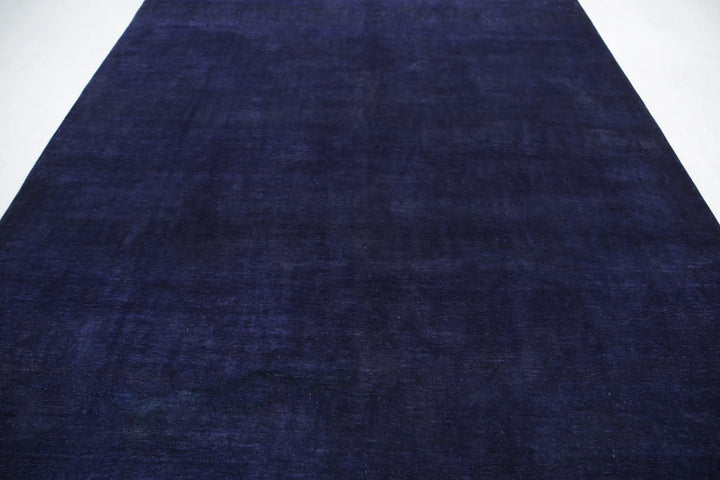 Purple Afghan Overdye Rug 8' 7" x 11' 1" Hand-Knotted | No. AT89517