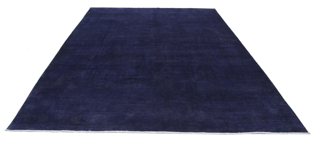 Purple Afghan Overdye Rug 8' 7" x 11' 1" Hand-Knotted | No. AT89517