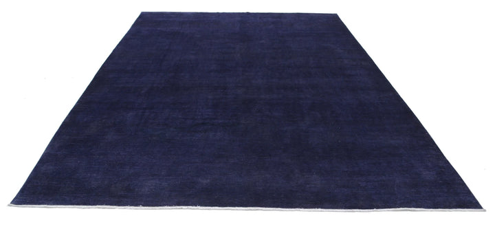 Purple Afghan Overdye Rug 8' 7" x 11' 1" Hand-Knotted | No. AT89517
