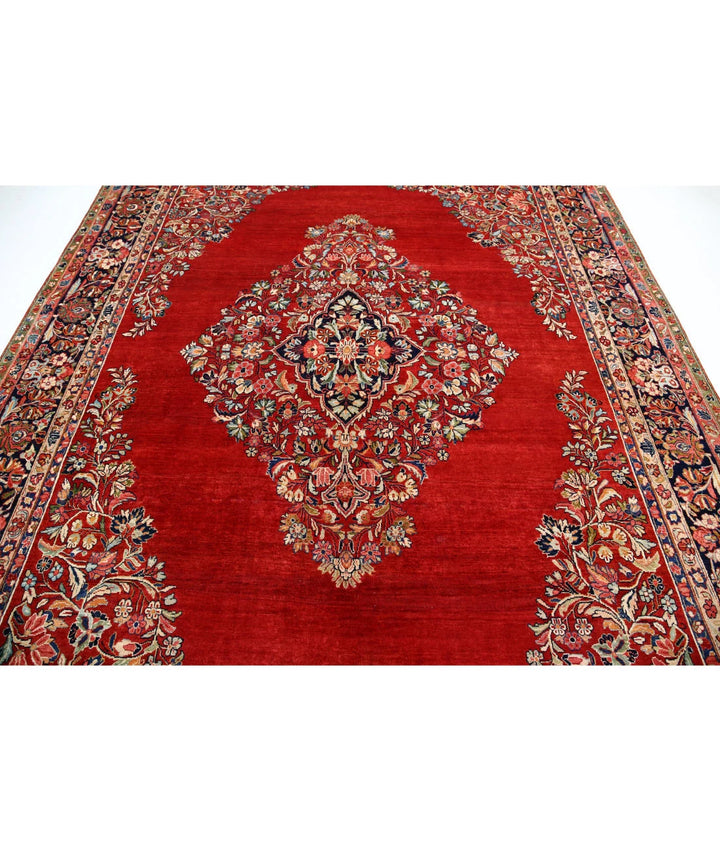 Persian Kerman Rug 8' 4" x 11' 4" Hand-Knotted | No. AT89576