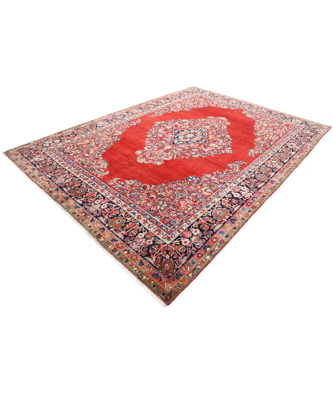 Persian Kerman Rug 8' 4" x 11' 4" Hand-Knotted | No. AT89576