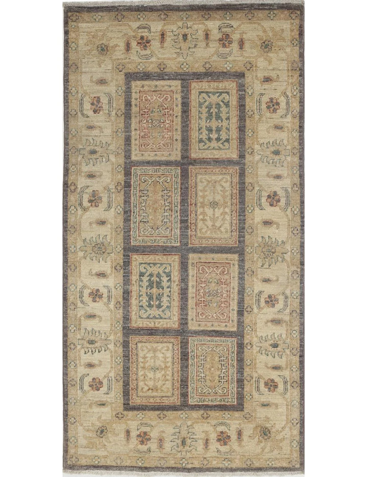 Afghan Bakhtiari Rug 2' 9" x 5' 4" Hand-Knotted | No. AT89580