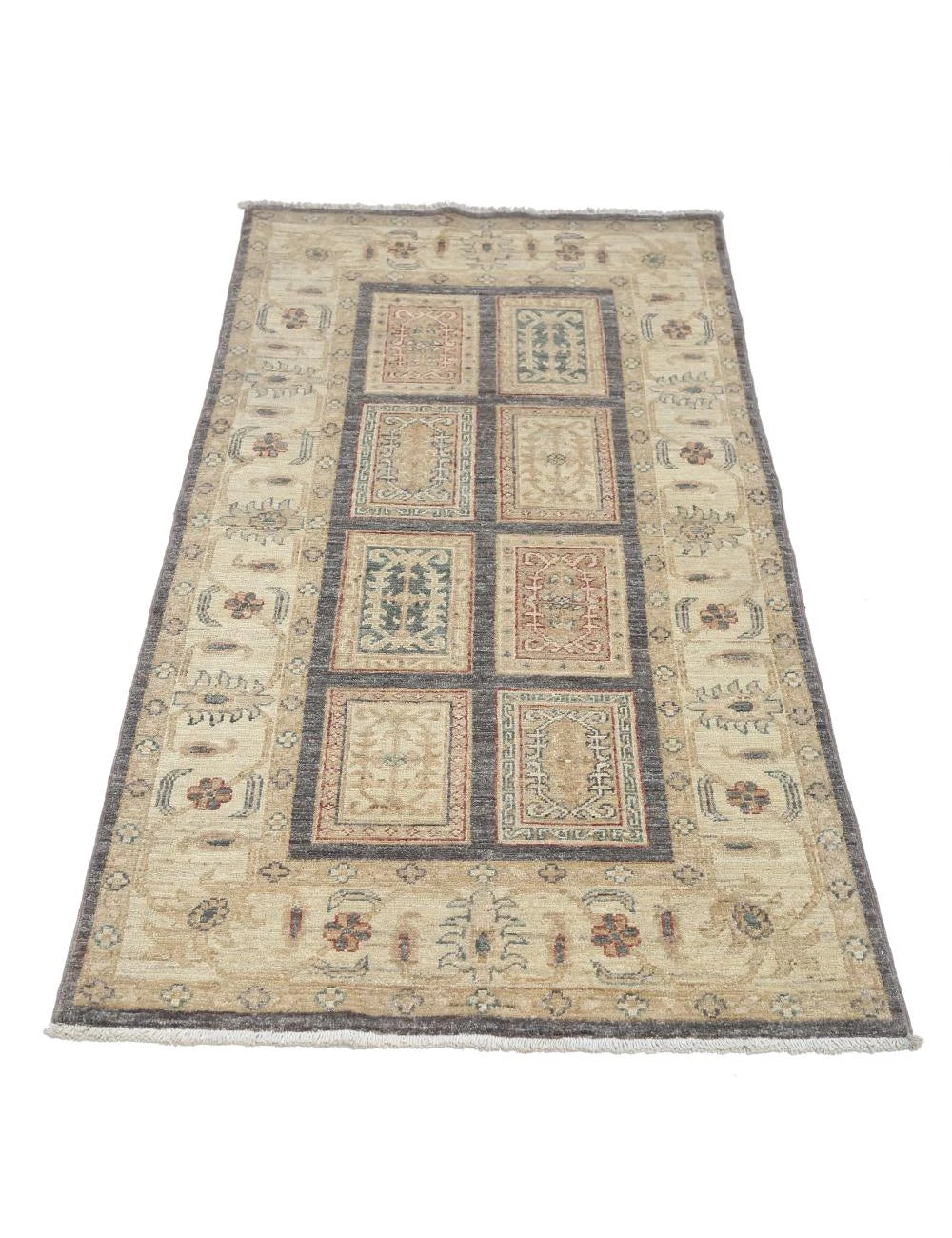 Afghan Bakhtiari Rug 2' 9" x 5' 4" Hand-Knotted | No. AT89580