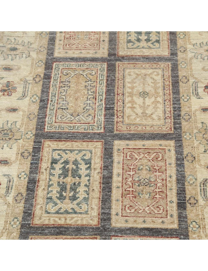 Afghan Bakhtiari Rug 2' 9" x 5' 4" Hand-Knotted | No. AT89580