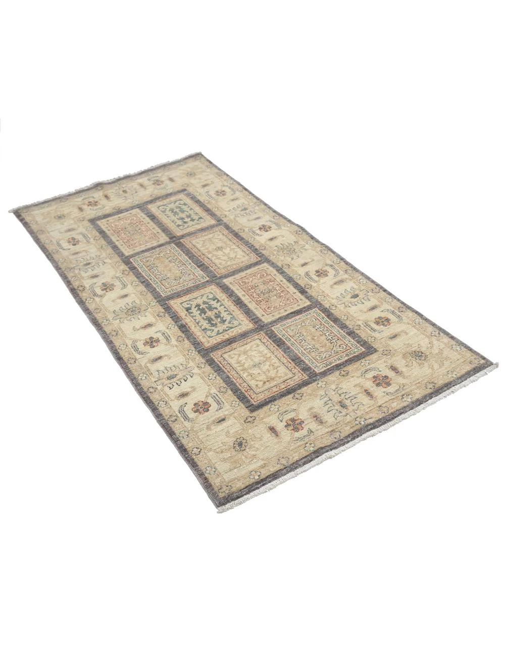 Afghan Bakhtiari Rug 2' 9" x 5' 4" Hand-Knotted | No. AT89580
