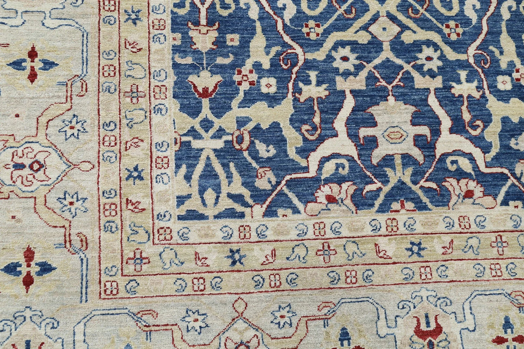 Afghan Ziegler Rug 9' 8" x 21' 2" Hand-Knotted | No. AT89624