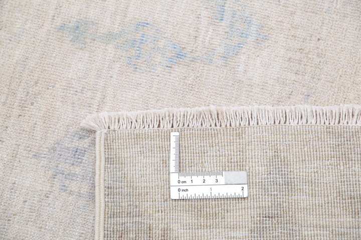 Ivory Afghan Serenity Rug 9' 10" x 14' 2" Hand-Knotted | No. AT89766