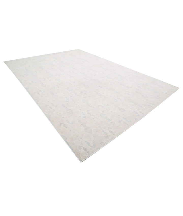 Ivory Afghan Serenity Rug 9' 10" x 14' 2" Hand-Knotted | No. AT89766