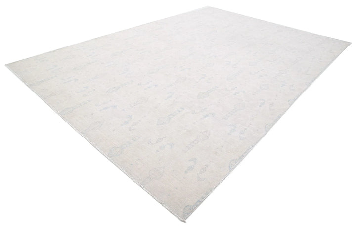 Ivory Afghan Serenity Rug 9' 10" x 14' 2" Hand-Knotted | No. AT89766