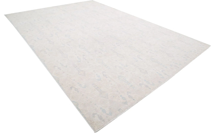 Ivory Afghan Serenity Rug 9' 10" x 14' 2" Hand-Knotted | No. AT89766