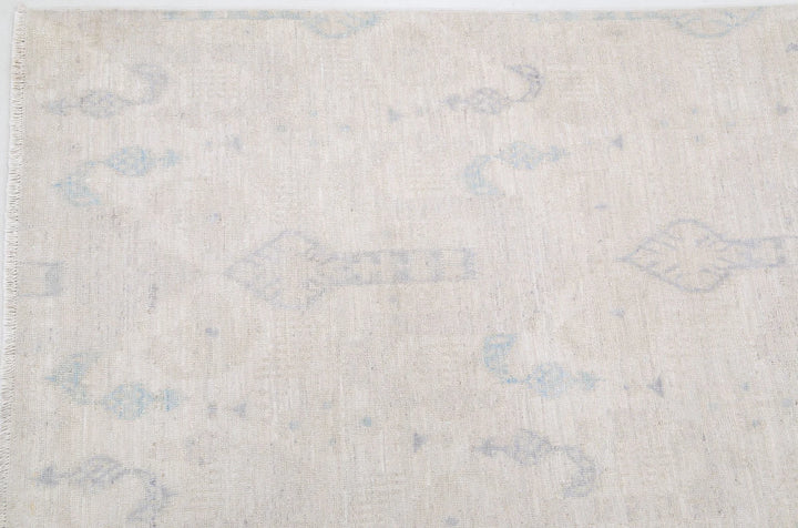 Ivory Afghan Serenity Rug 9' 10" x 14' 2" Hand-Knotted | No. AT89766