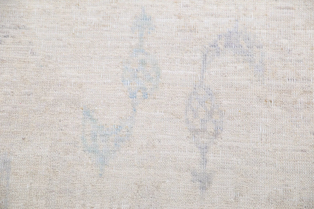 Ivory Afghan Serenity Rug 9' 10" x 14' 2" Hand-Knotted | No. AT89766