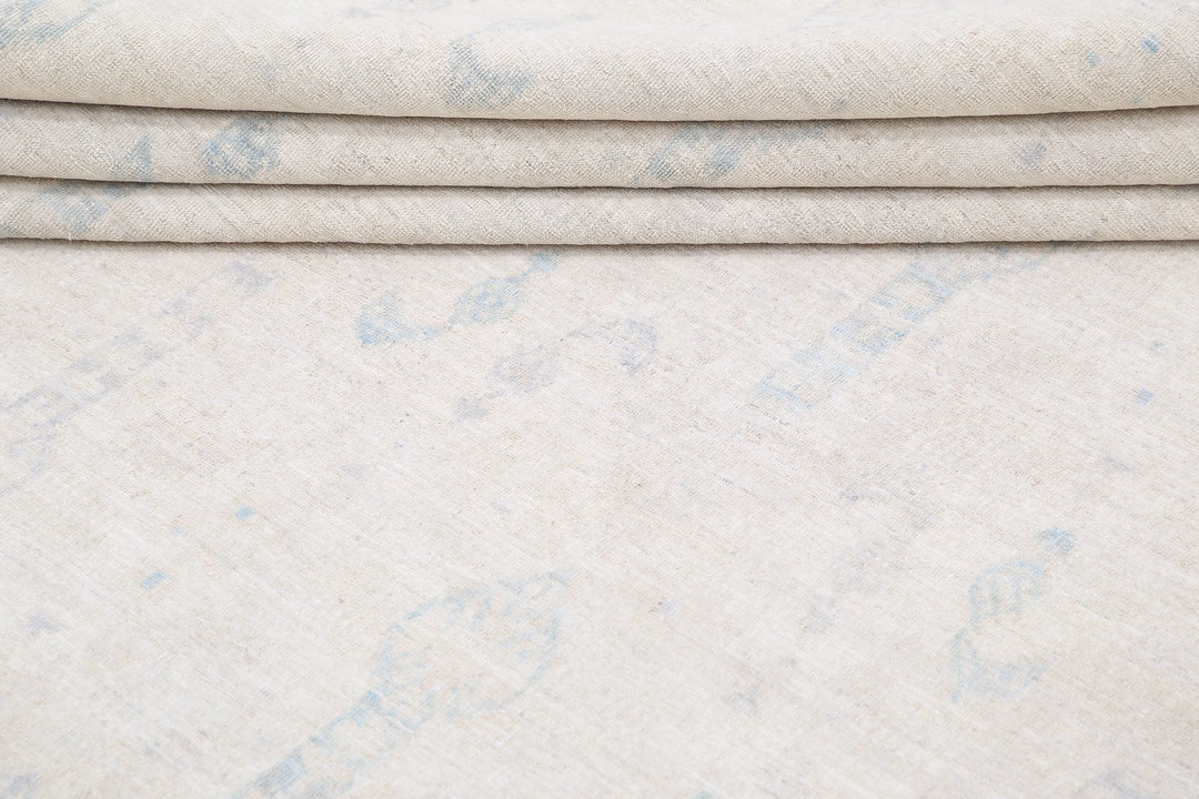 Ivory Afghan Serenity Rug 9' 10" x 14' 2" Hand-Knotted | No. AT89766