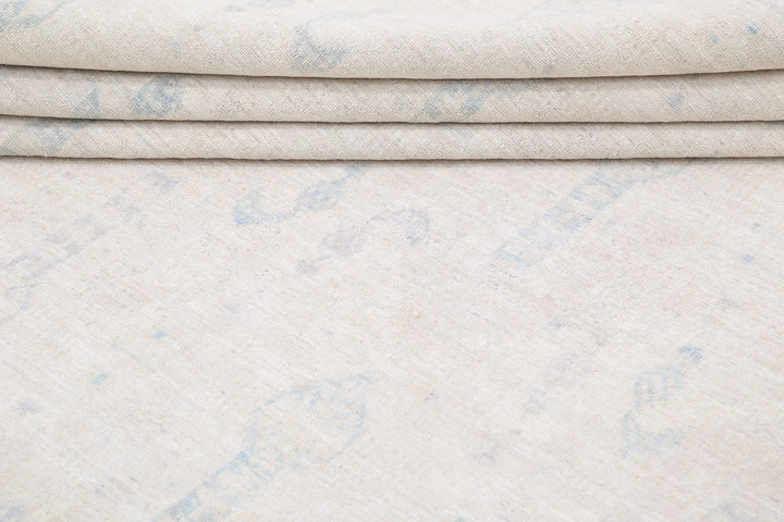 Ivory Afghan Serenity Rug 9' 10" x 14' 2" Hand-Knotted | No. AT89766