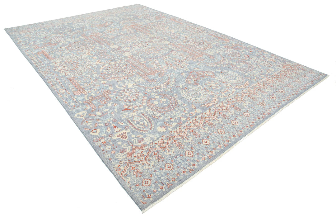 Afghan Oriental Rug 8' 11" x 13' 0" Hand-Knotted | No. AT89794