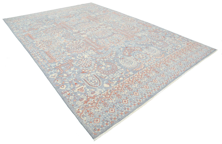 Afghan Oriental Rug 8' 11" x 13' 0" Hand-Knotted | No. AT89794