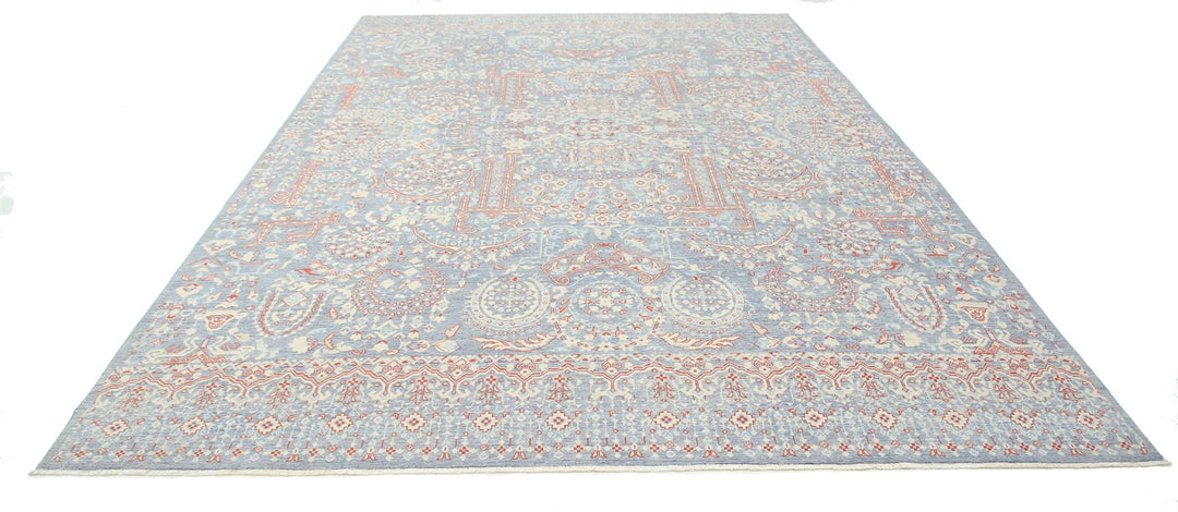 Afghan Oriental Rug 8' 11" x 13' 0" Hand-Knotted | No. AT89794