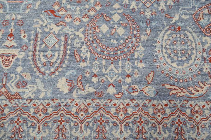 Afghan Oriental Rug 8' 11" x 13' 0" Hand-Knotted | No. AT89794