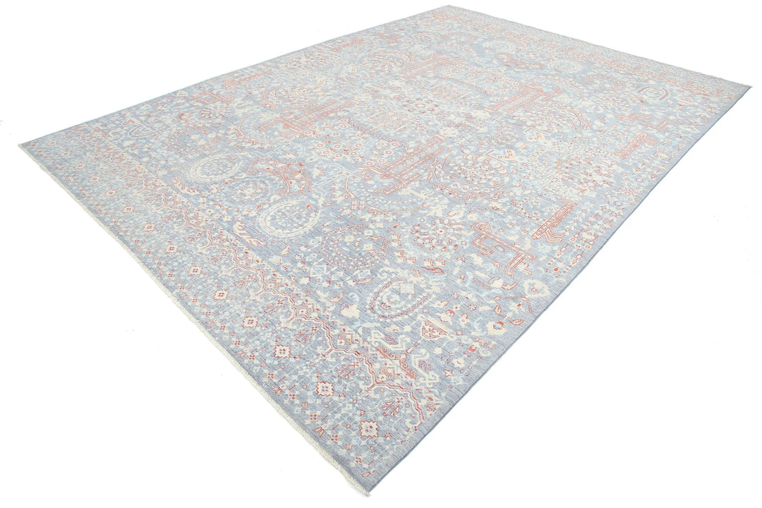 Afghan Oriental Rug 8' 11" x 13' 0" Hand-Knotted | No. AT89794