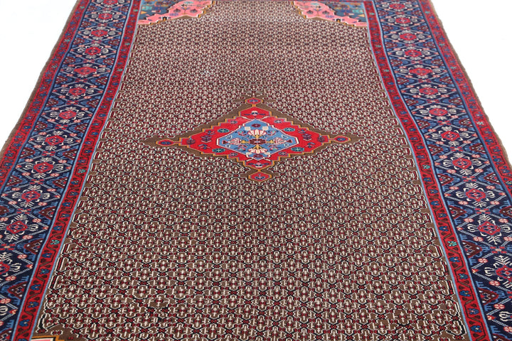 Persian Senneh Rug 5' 2" x 9' 10" Hand-Knotted | No. AT89829