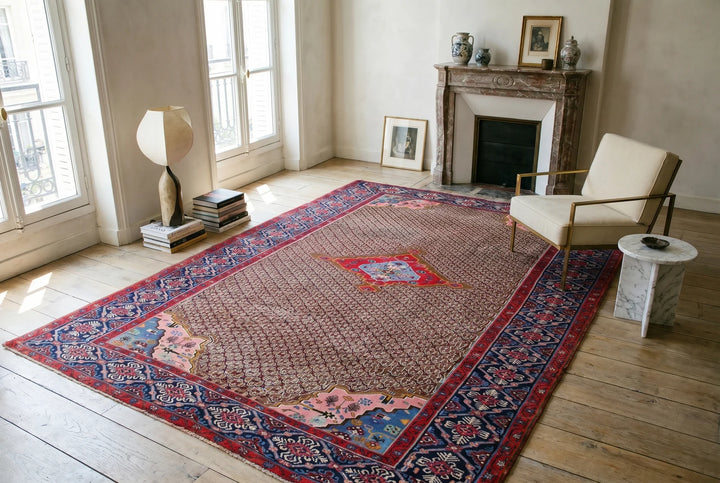 Persian Senneh Rug 5' 2" x 9' 10" Hand-Knotted | No. AT89829