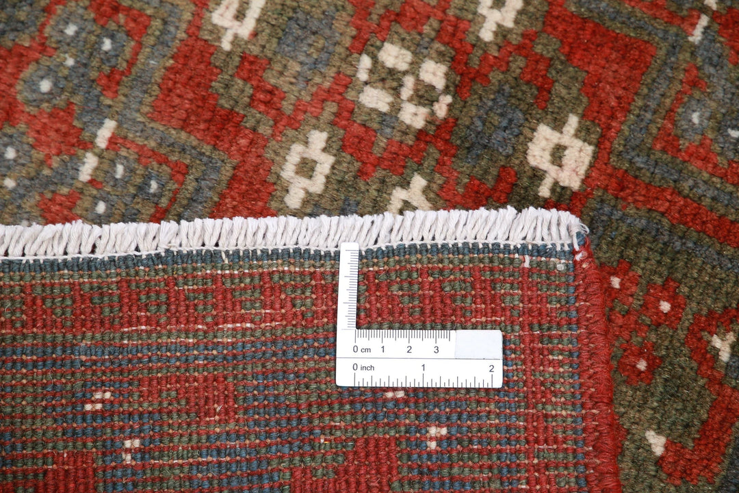 Afghan Revival Rug 6' 8" x 9' 4" Hand-Knotted | No. AT89835