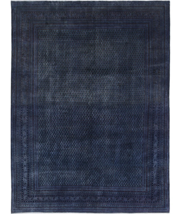 Blue Persian Mir Saraband Rug 9'9" x 13'3" Hand-Knotted | No. AT89838