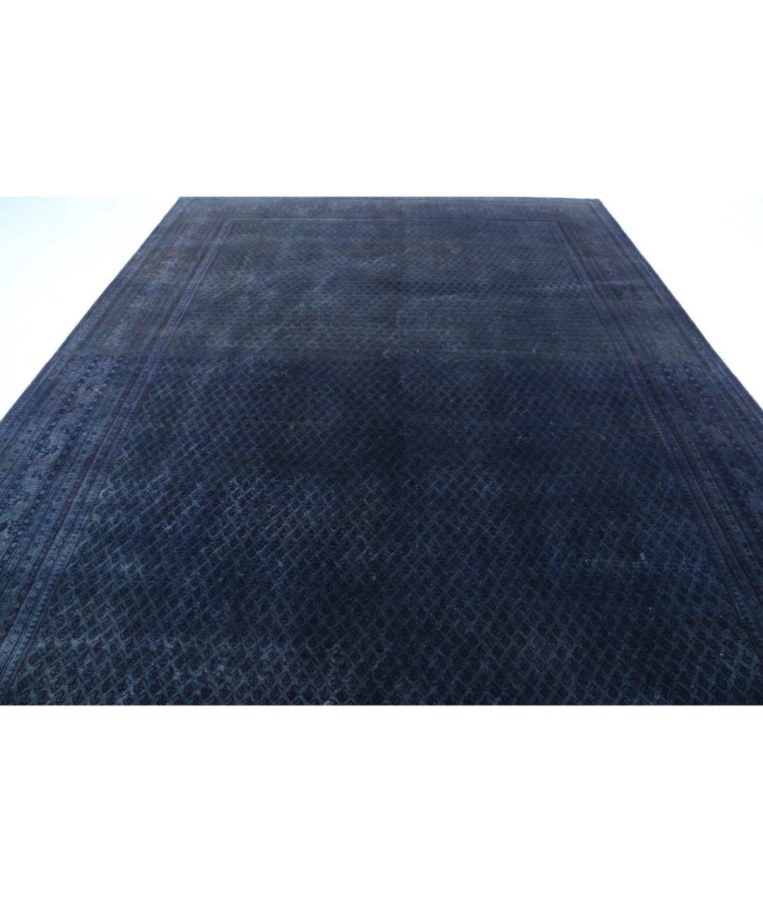 Blue Persian Mir Saraband Rug 9'9" x 13'3" Hand-Knotted | No. AT89838