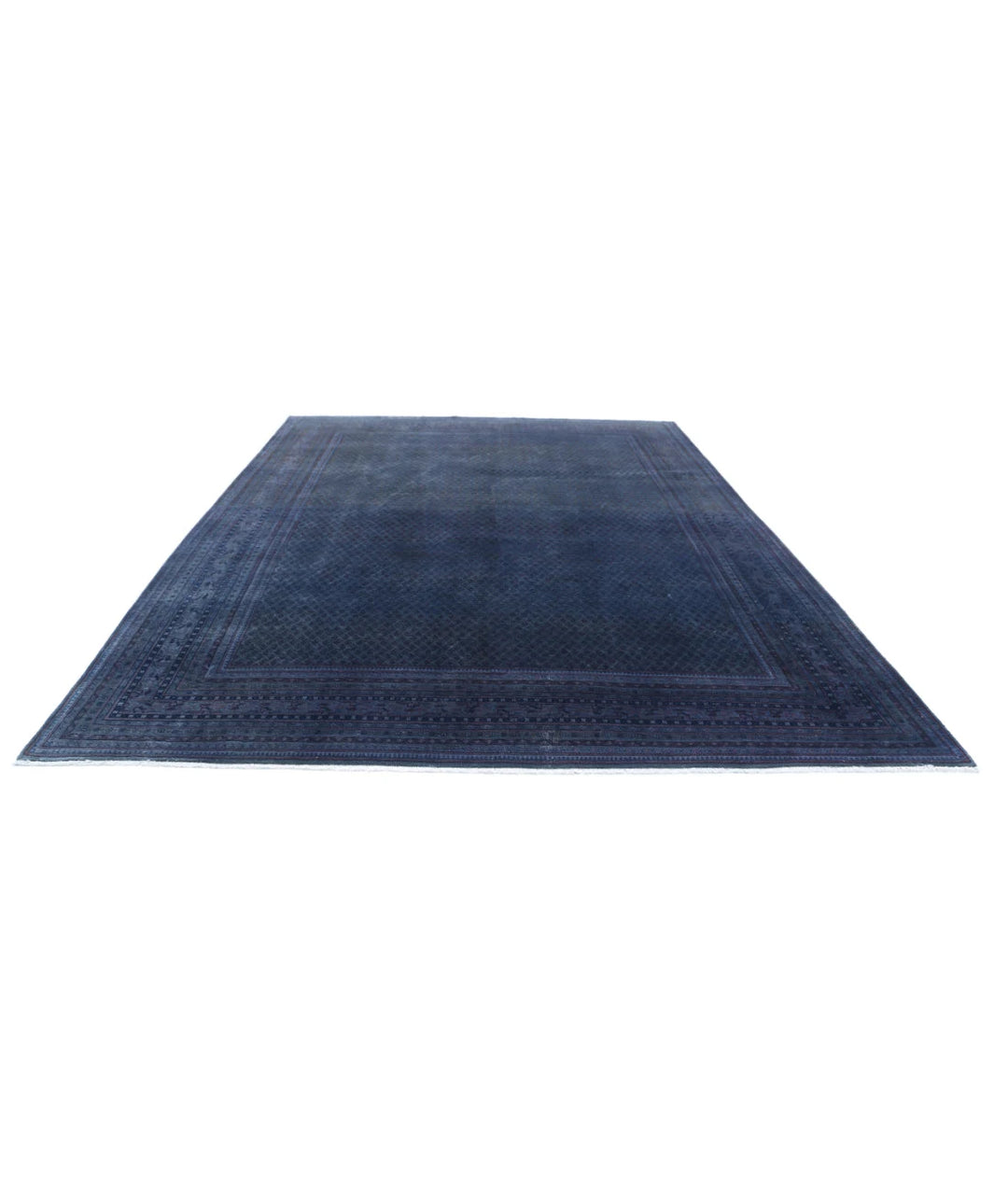 Blue Persian Mir Saraband Rug 9'9" x 13'3" Hand-Knotted | No. AT89838