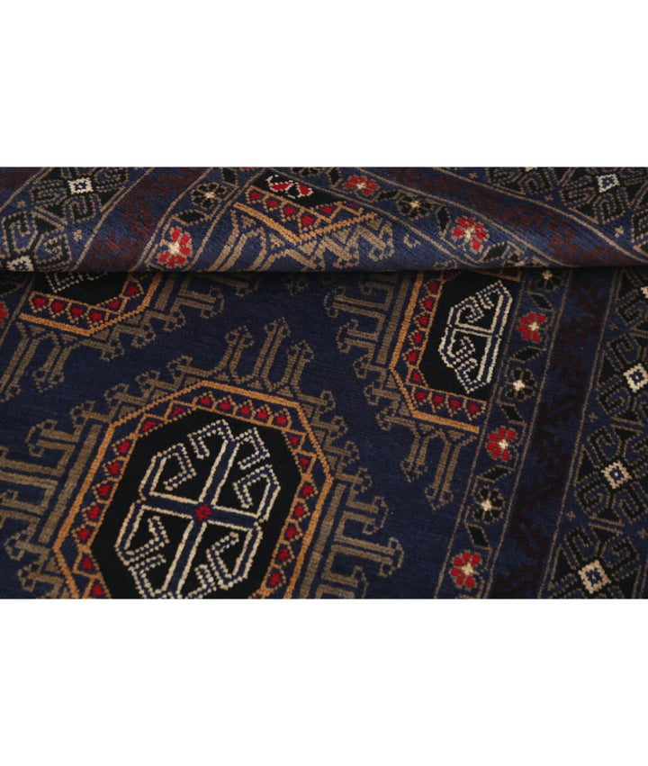 Red Afghan Tribal Rug 2' 11" x 4' 9" Hand-Knotted | No. AT89932